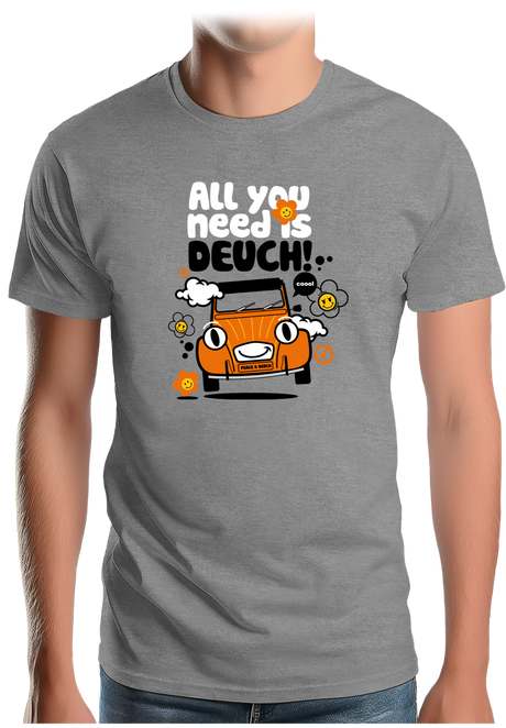T-Shirt Homme Voiture All You Need Is Deuch