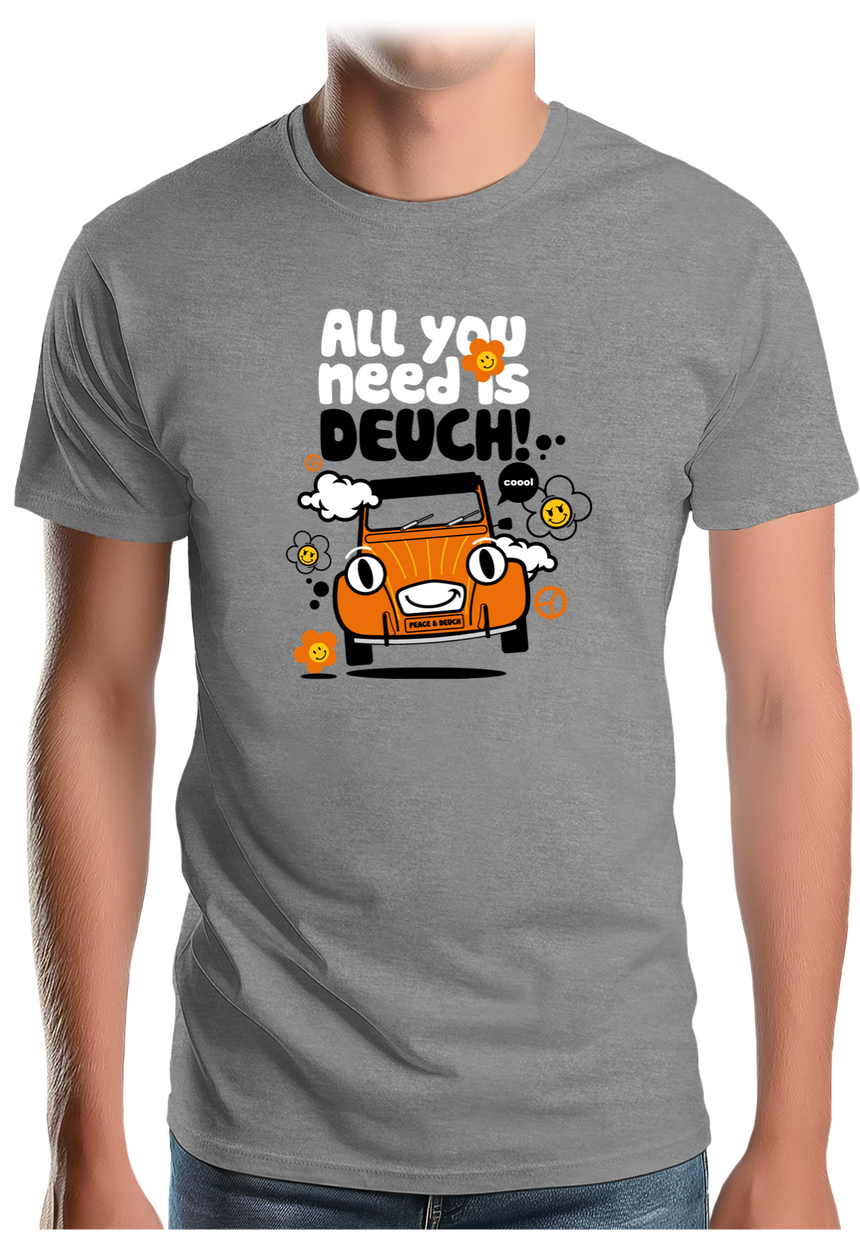 T-Shirt Homme Voiture All You Need Is Deuch