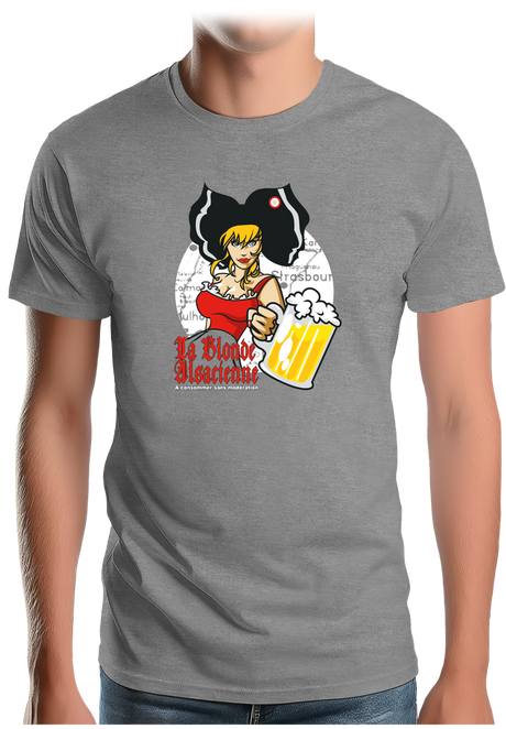 T-Shirt Homme La blonde alsacienne