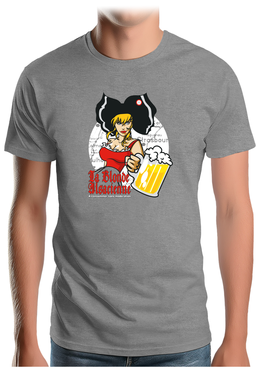 T-Shirt Homme La blonde alsacienne