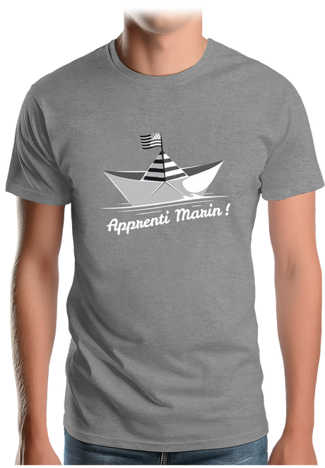 T-Shirt Homme Petit bateau bzh apprenti marin
