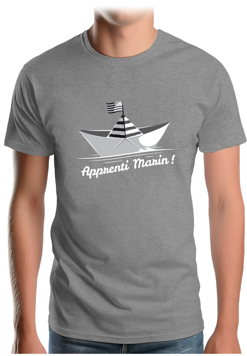 T-Shirt Homme Petit bateau bzh apprenti marin