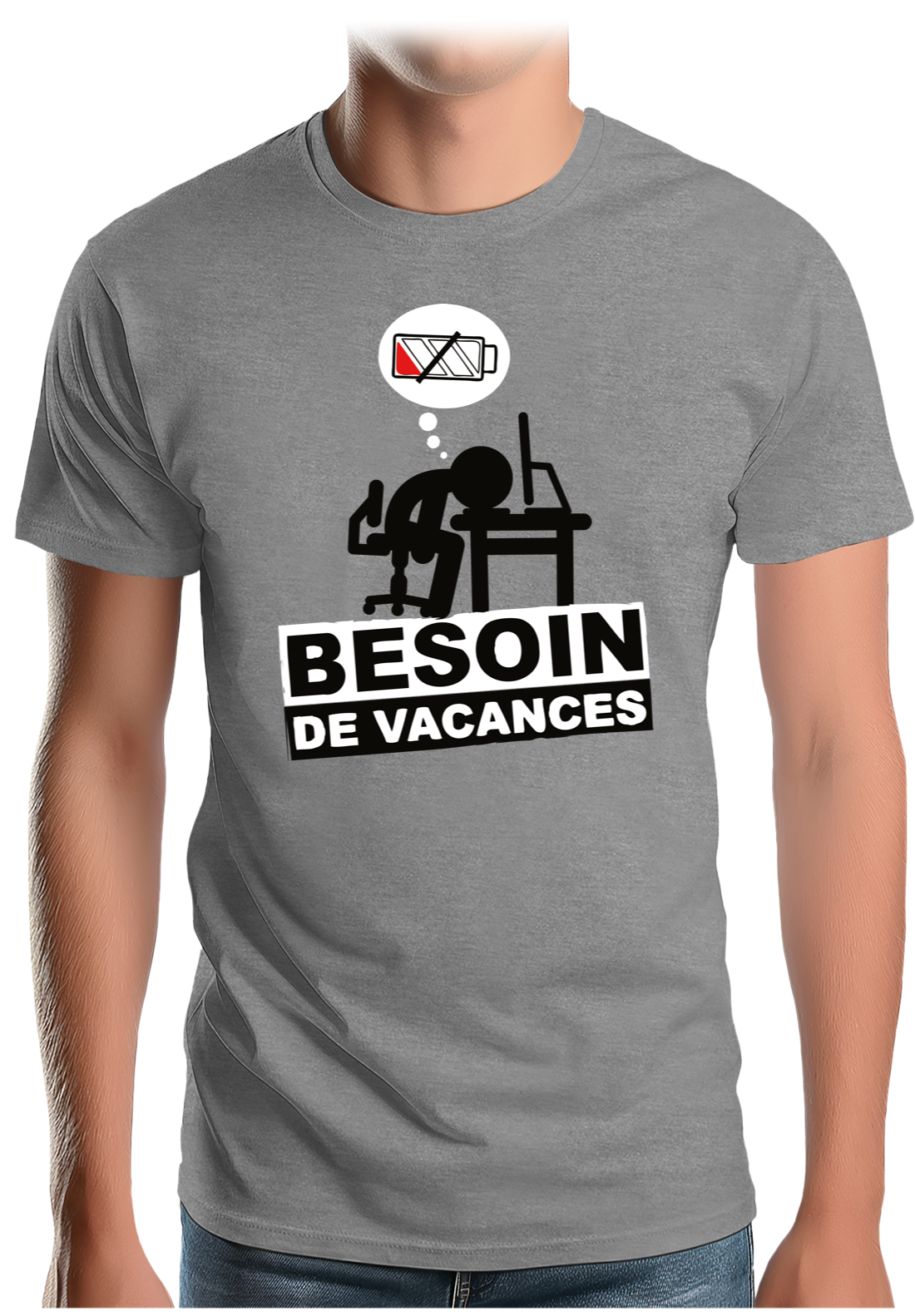 T-Shirt Homme Besoin de vacances