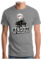 T-Shirt Homme Besoin de vacances