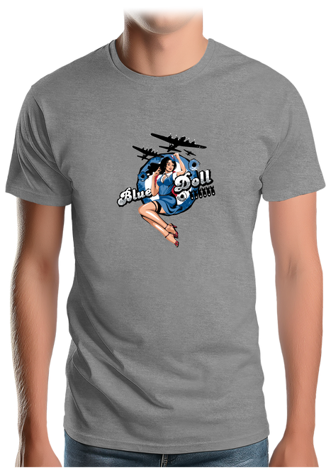 T-Shirt Homme Pin Up Avec Avion