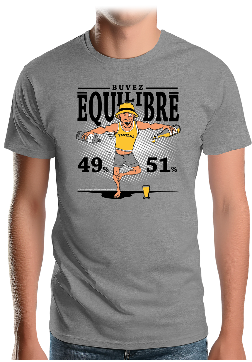 T-Shirt Homme Pour un pastis équilibré