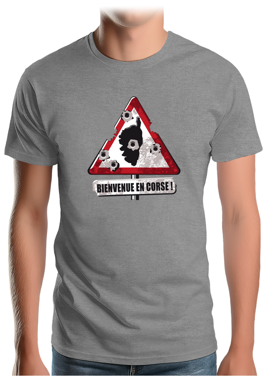 T-Shirt Homme Bienvenue en Corse !