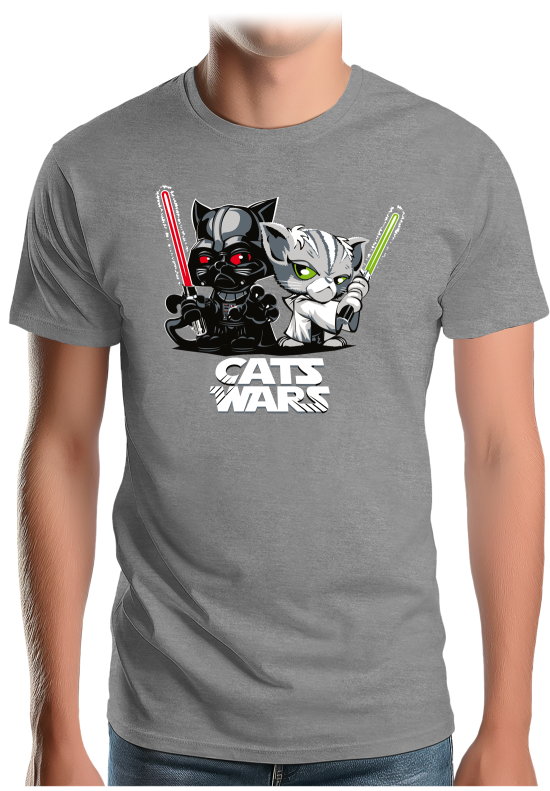 T-Shirt Homme Le coté obscur des chats