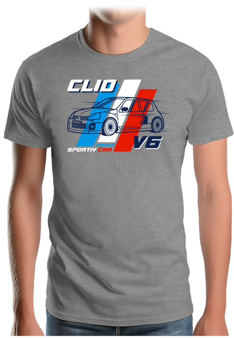 T-Shirt Homme Voiture Française Clio V6