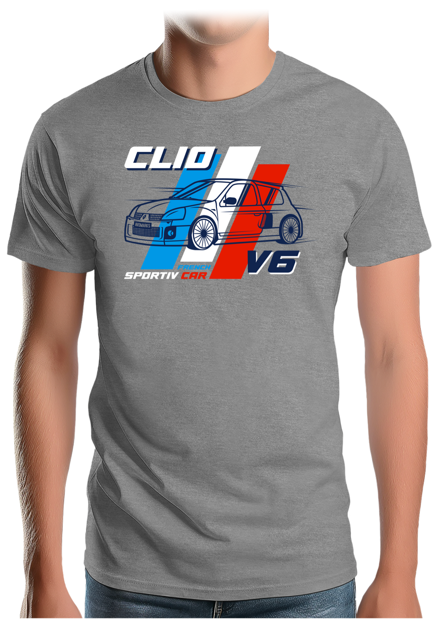 T-Shirt Homme Voiture Française Clio V6
