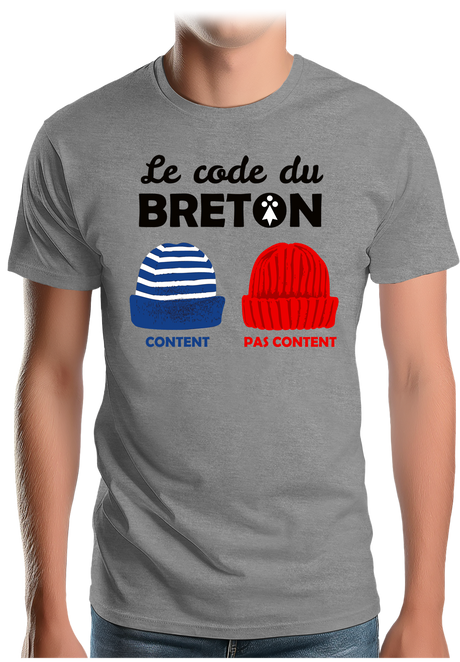 T-Shirt Homme Le code du Breton