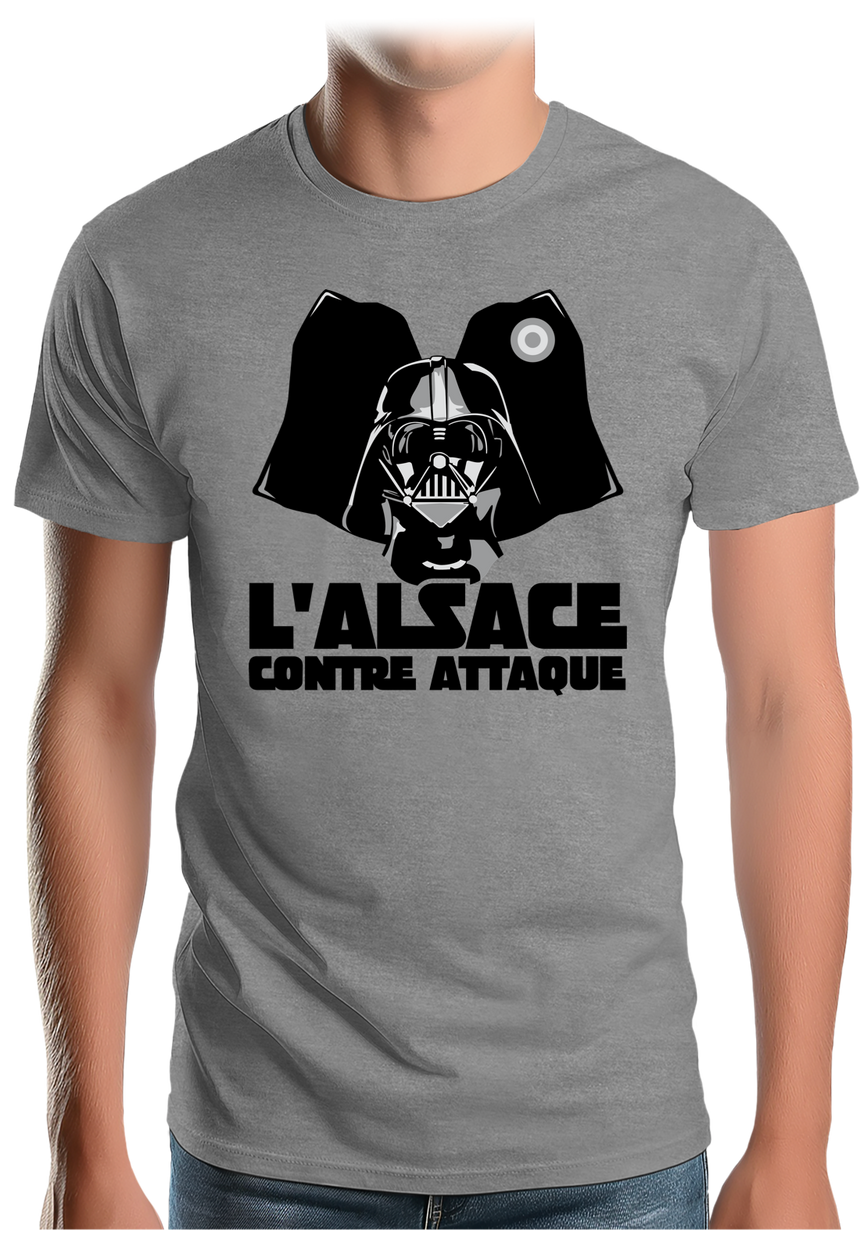 T-Shirt Homme L'Alsace contre attaque