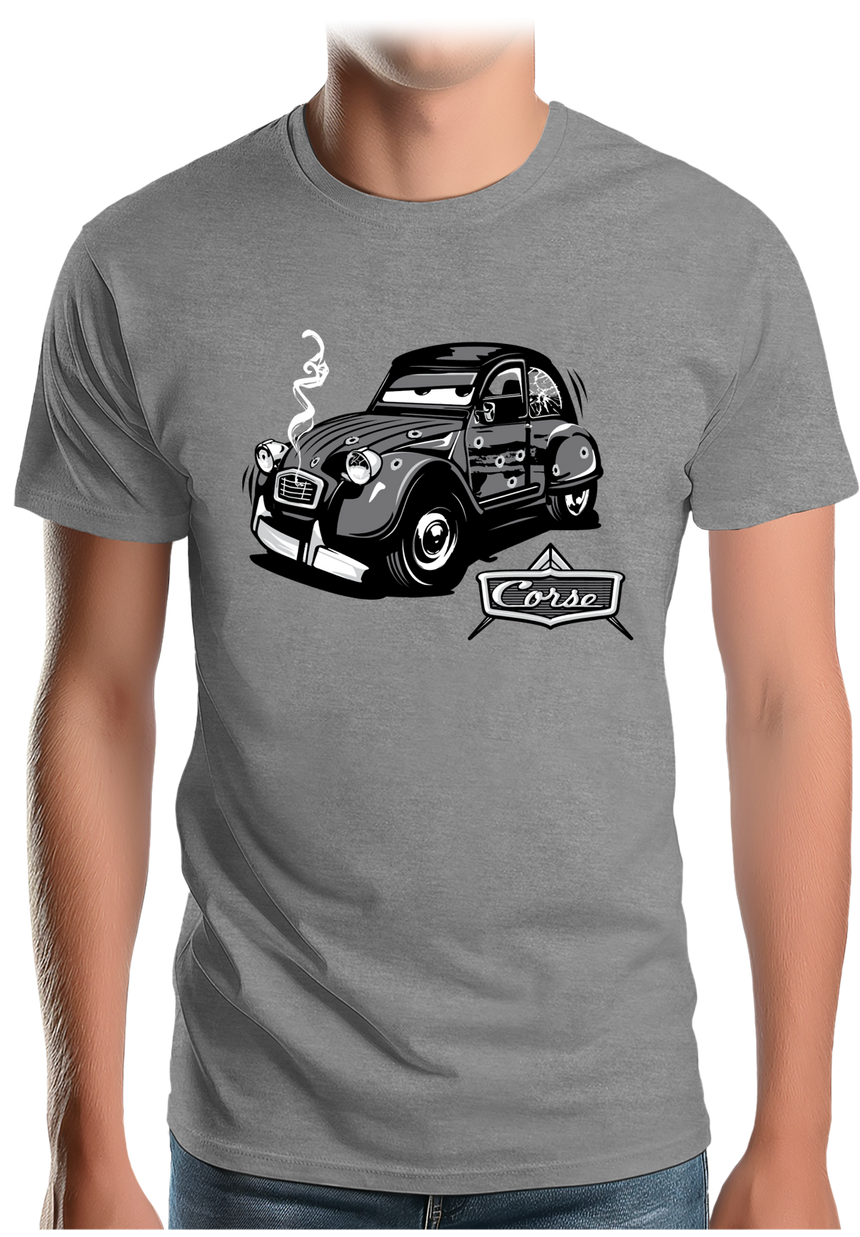 T-Shirt Homme Voiture 2CV made in Corse