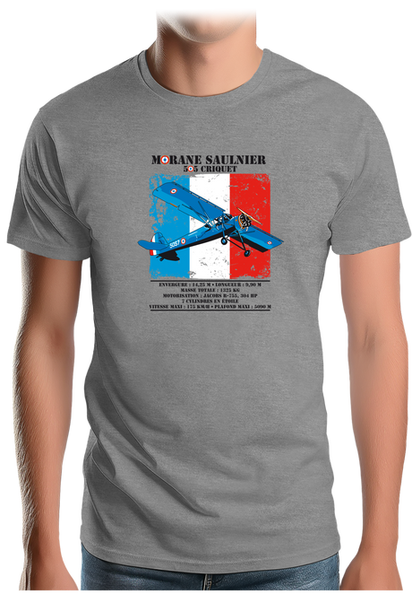 T-Shirt Homme Avion Morane Saulnier