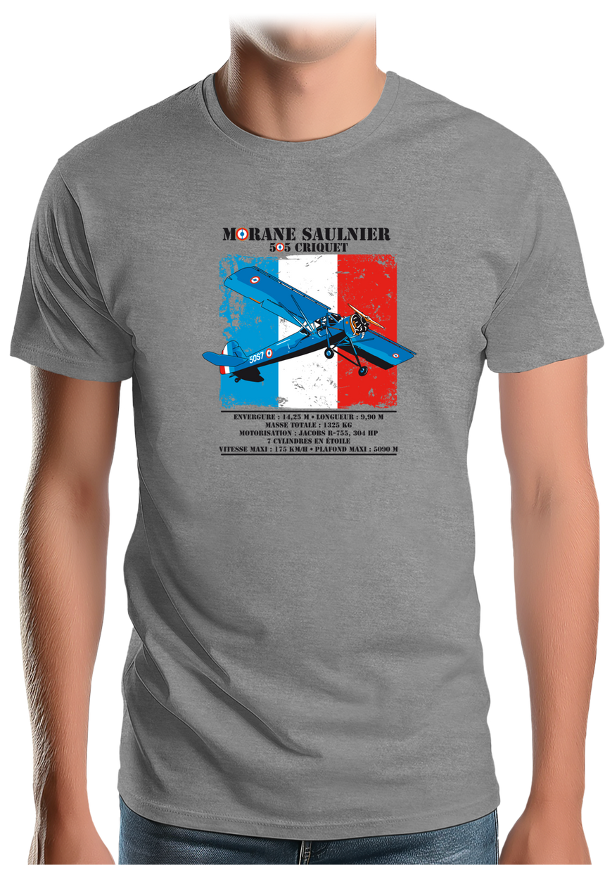 T-Shirt Homme Avion Morane Saulnier