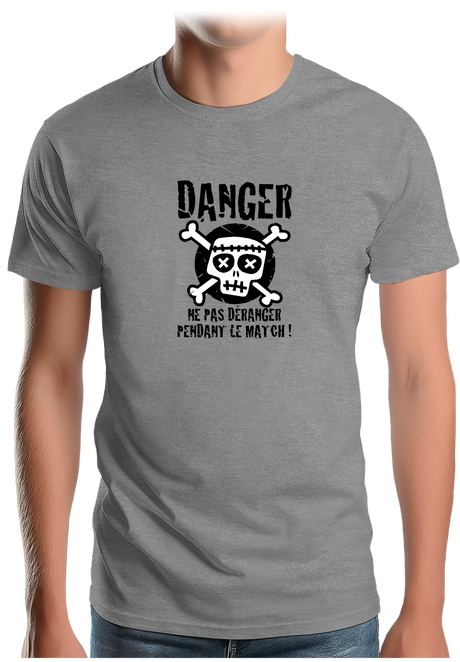 T-Shirt Homme Danger match ne pas déranger