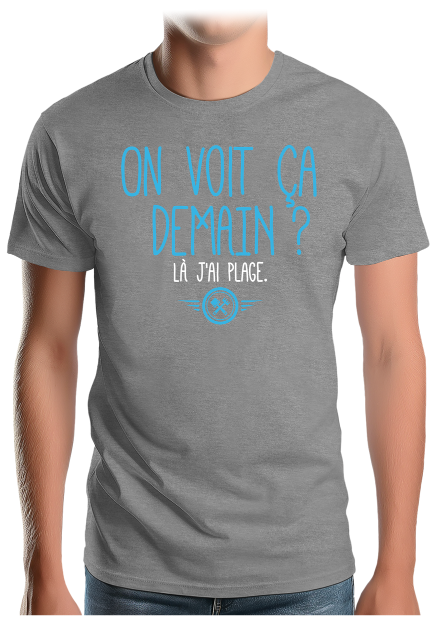 T-Shirt Homme J'peux pas là j'ai plage