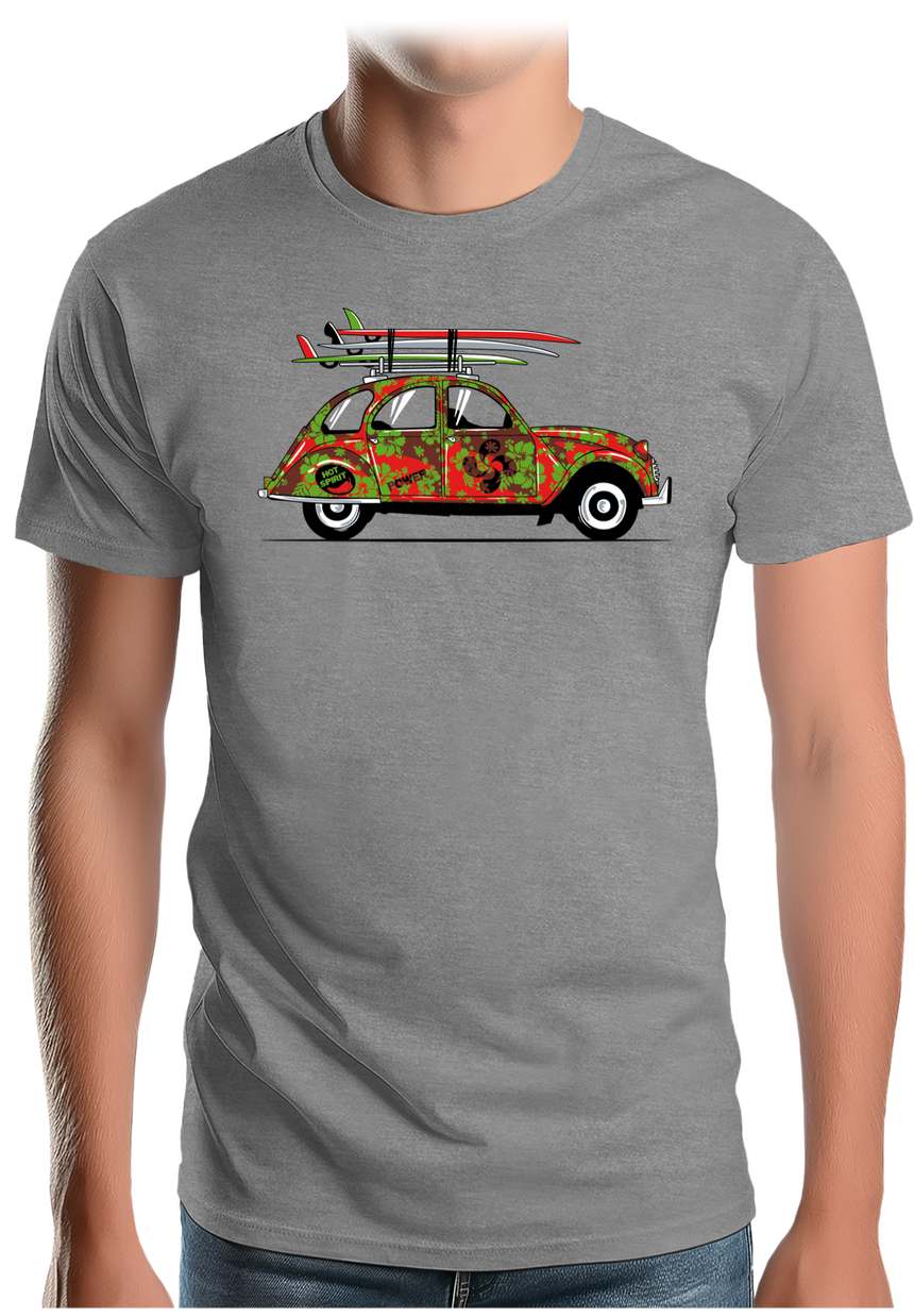 T-Shirt Homme Voiture 2CV du Pays-Basque