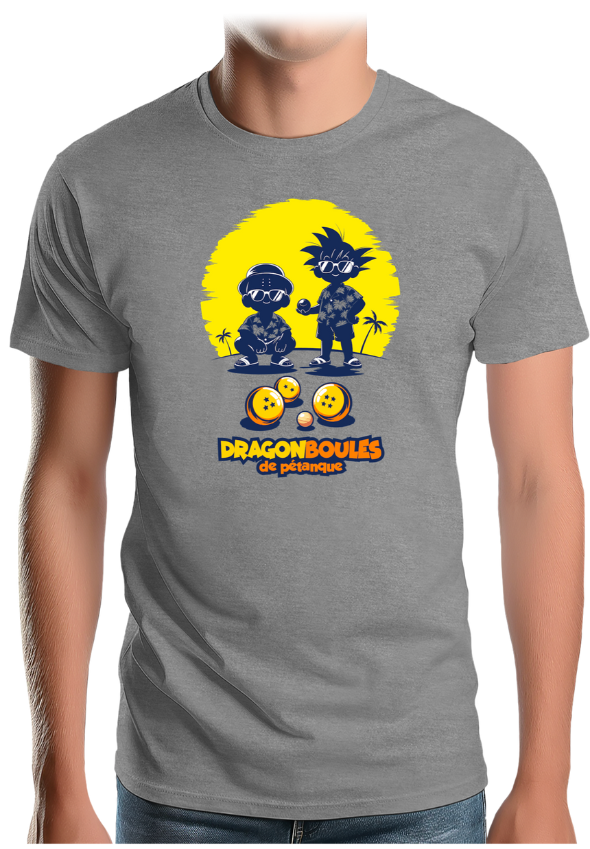 T-Shirt Homme Dragon Boules de pétanque