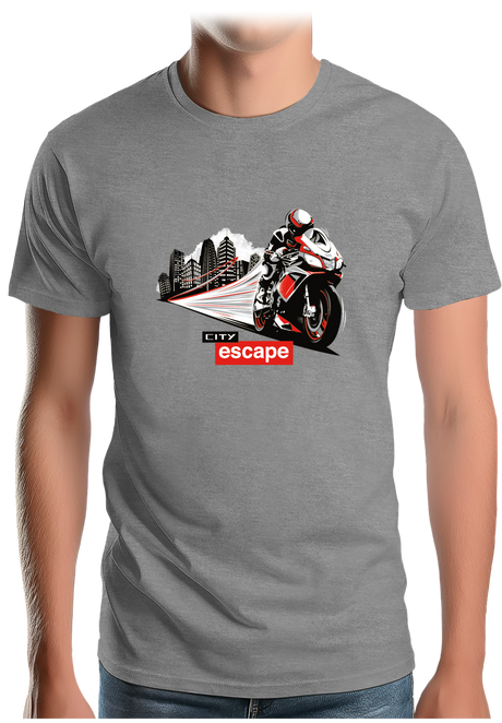 T-Shirt Homme Milan city escape en moto