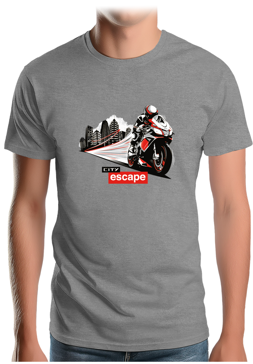 T-Shirt Homme Milan city escape en moto