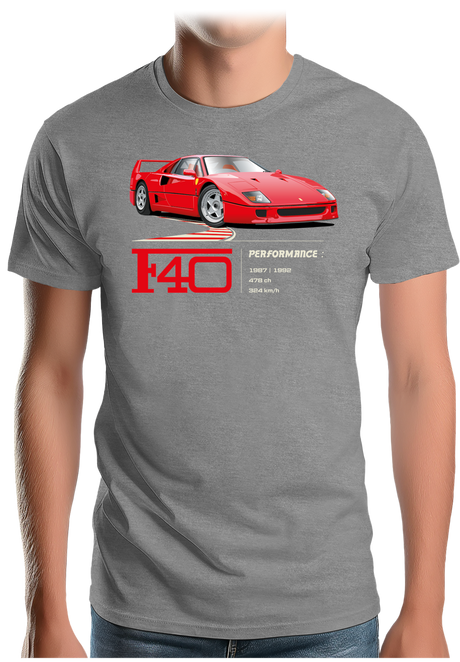 T-Shirt Homme F40 le V8 iconique