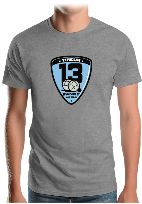 T-Shirt Homme Fanny au bar, Tireur Pétanque