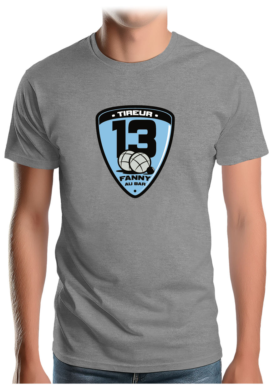 T-Shirt Homme Fanny au bar, Tireur Pétanque