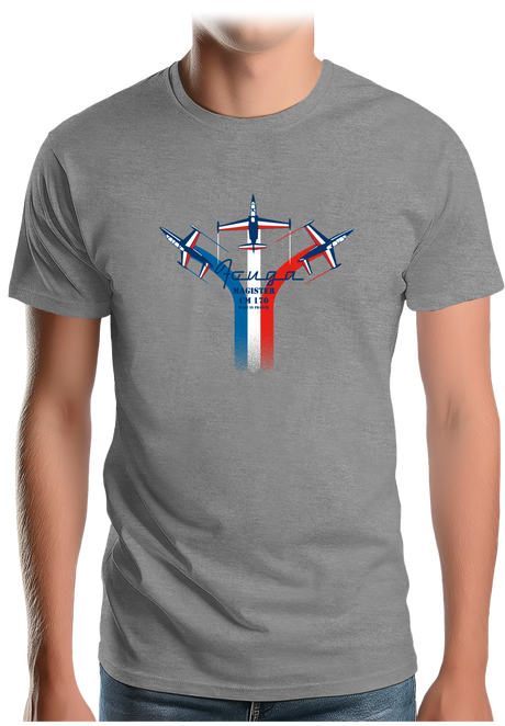 T-Shirt Homme Avion Fouga de France en formation