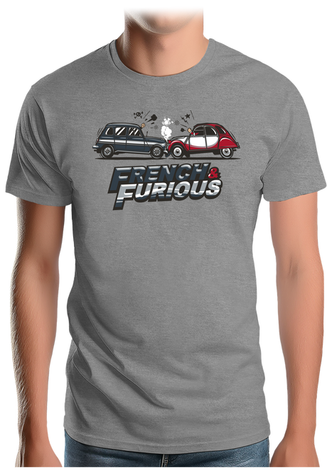 T-Shirt Homme French & Furious 4L contre deuch
