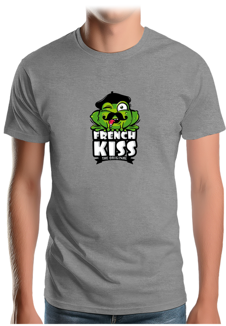 T-Shirt Homme French kiss la grenouille