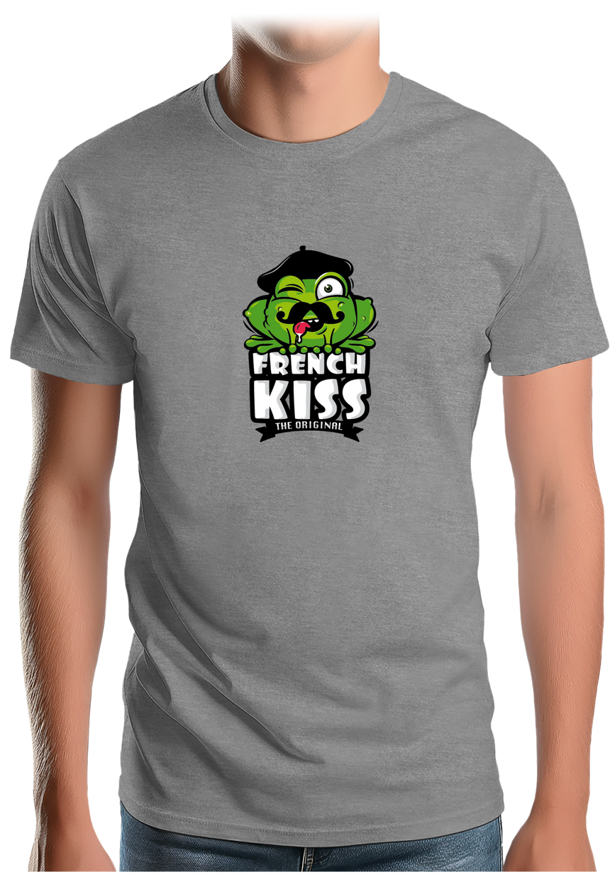 T-Shirt Homme French kiss la grenouille