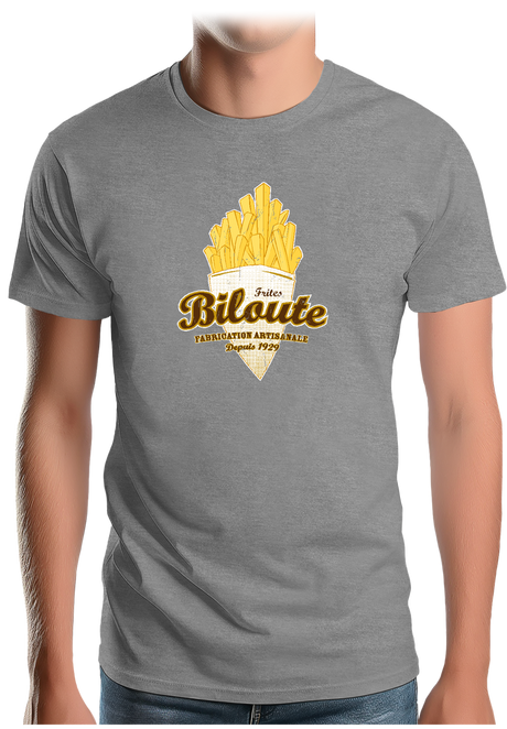 T-Shirt Homme Cornet de frites biloute