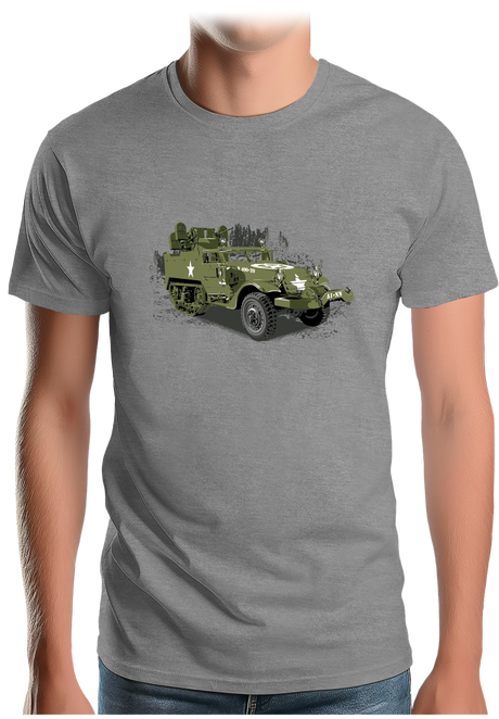 T-Shirt Homme Véhicule de militaire