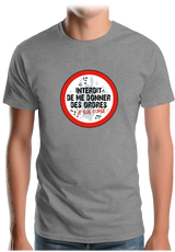 T-Shirt Homme Corse interdit de me donner des ordres