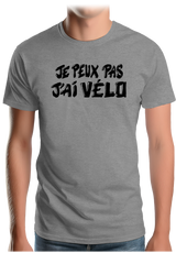 T-Shirt Homme Je peux pas, j'ai vélo