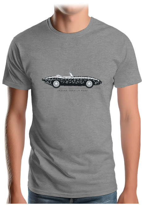 T-Shirt Homme Voiture Jaguar dans la peau
