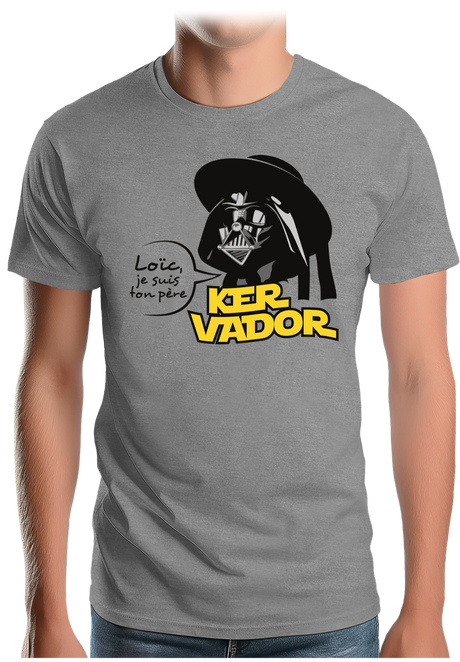 T-Shirt Homme Kervador Et Son Fils Loic en Bretagne