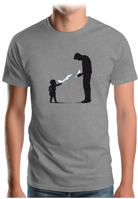 T-Shirt Homme Père Et Fils Avion