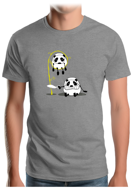 T-Shirt Homme Panda et bambou