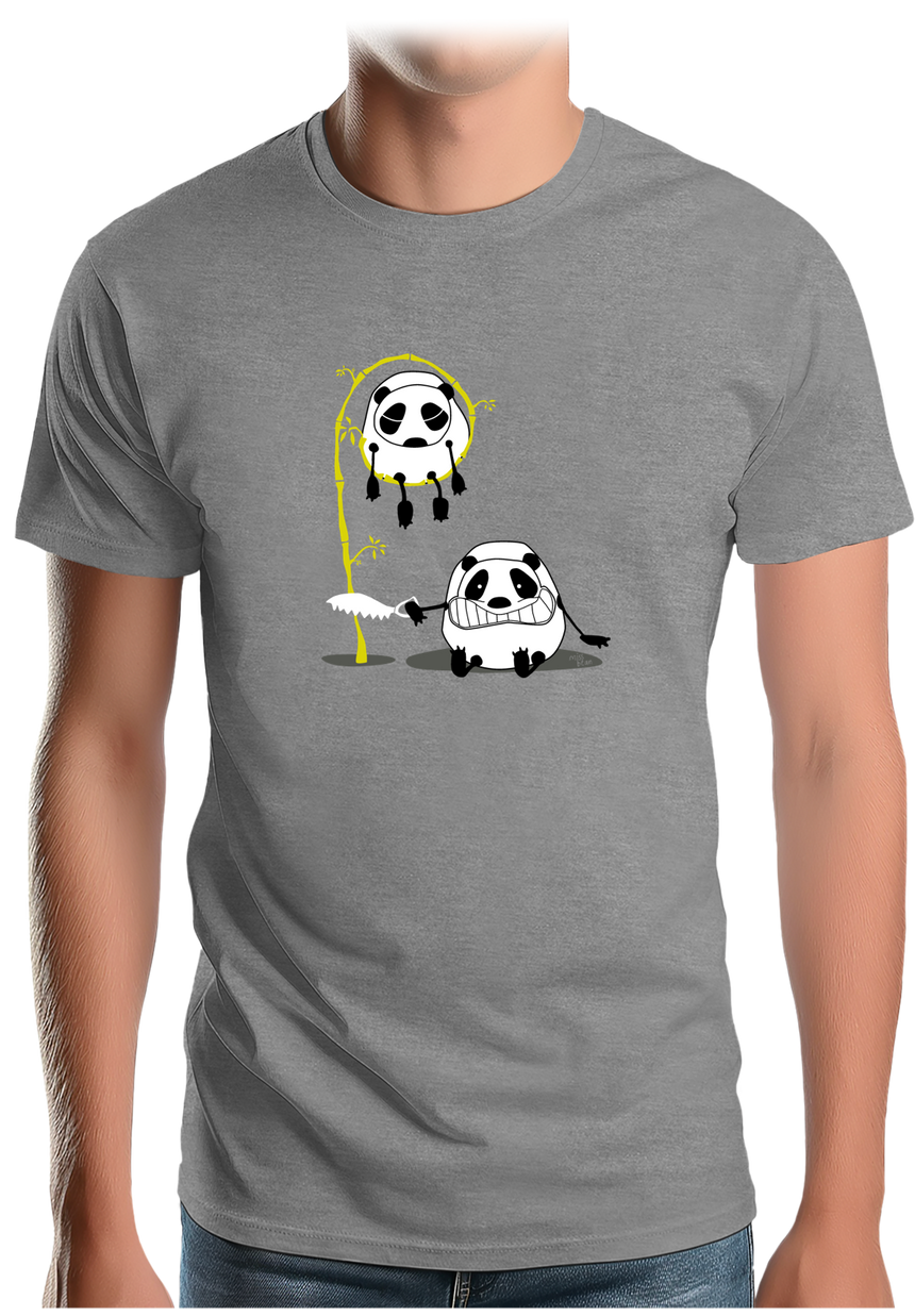 T-Shirt Homme Panda et bambou