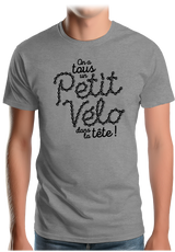 T-Shirt Homme Petit vélo dans la tête