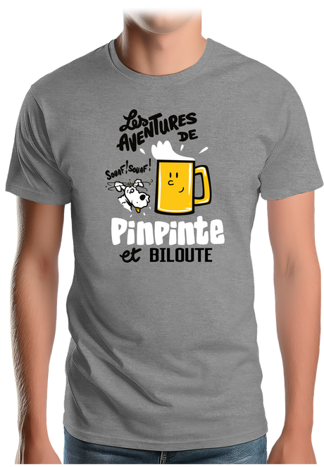 T-Shirt Homme Les aventures de Pinpinte et Biloute