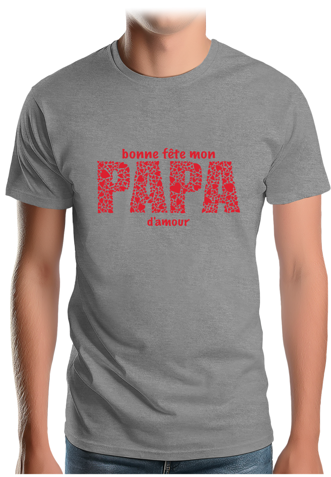 T-Shirt Homme Bonne fête papa d'amour