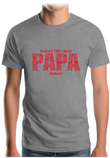 T-Shirt Homme Bonne fête papa d'amour