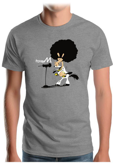 T-Shirt Homme Chanteur Poney M