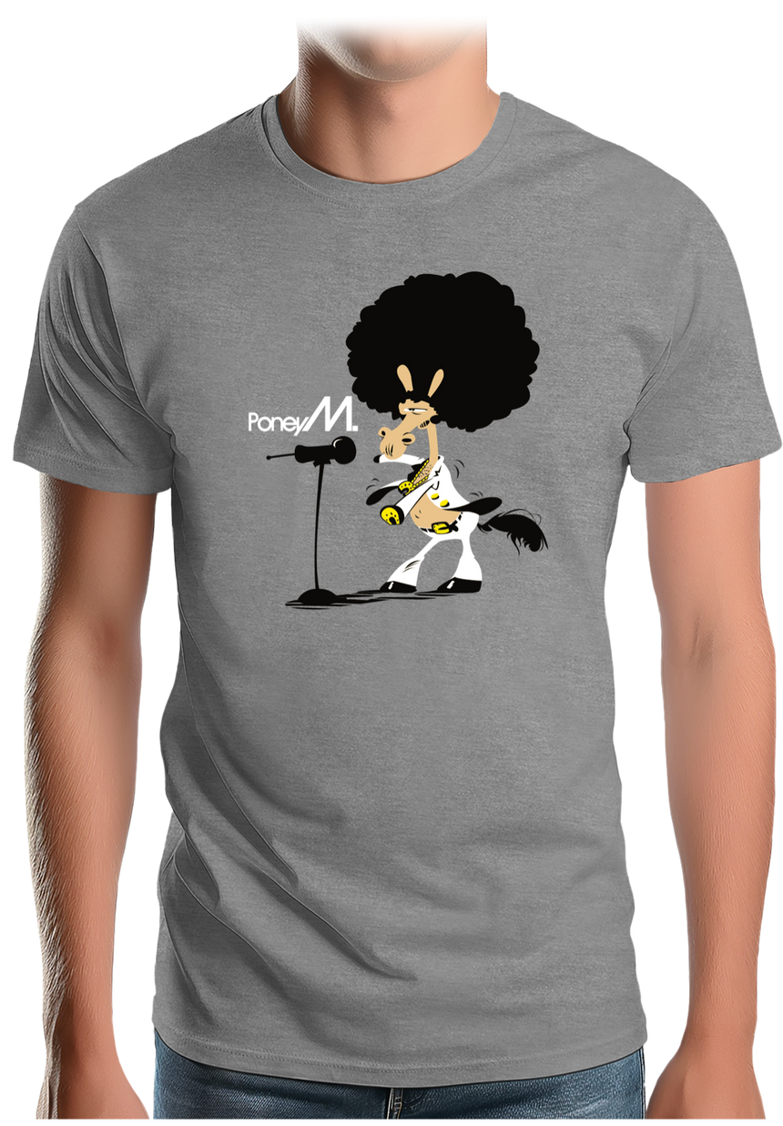 T-Shirt Homme Chanteur Poney M