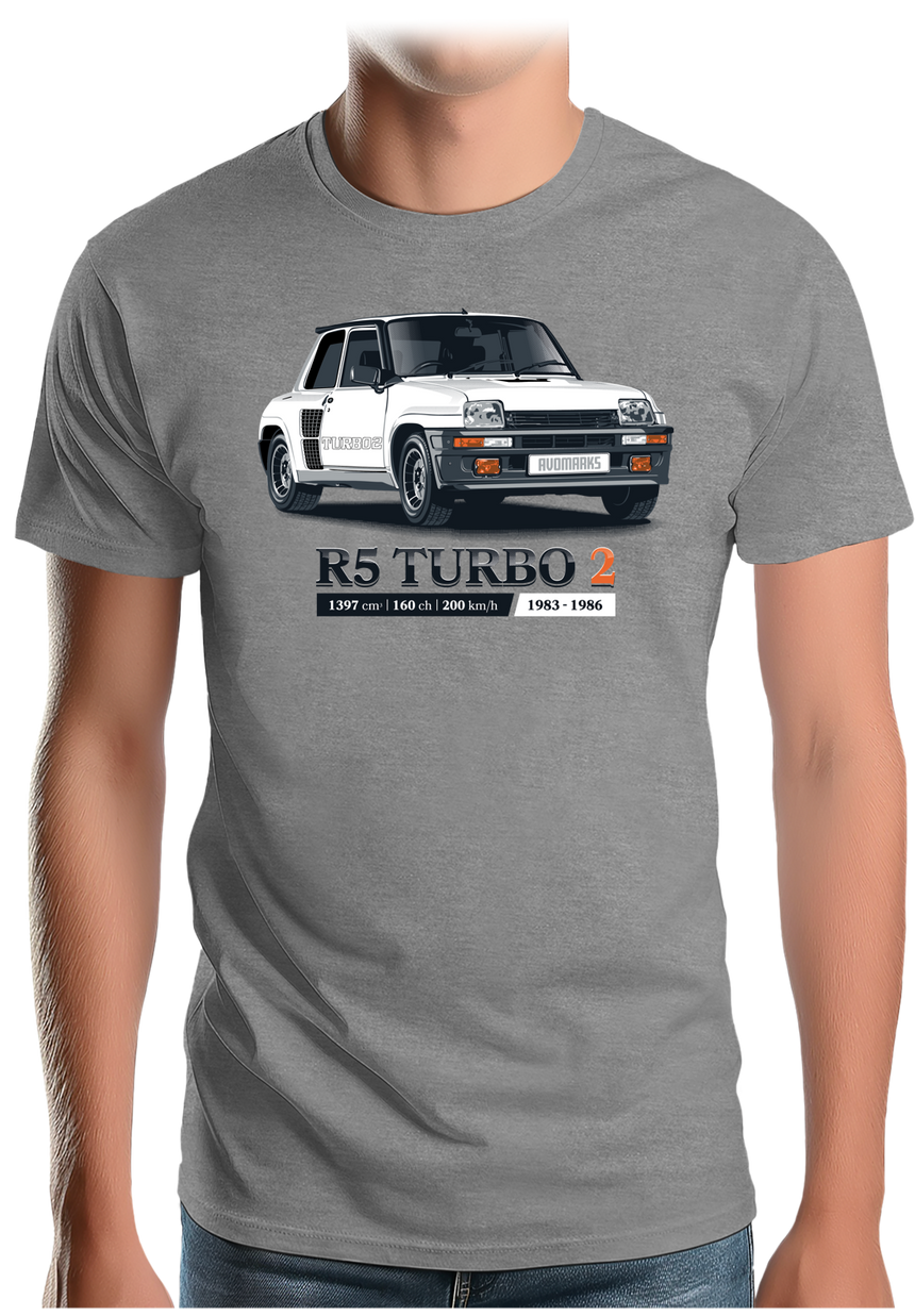 T-Shirt Homme Voiture R5 Turbo 2