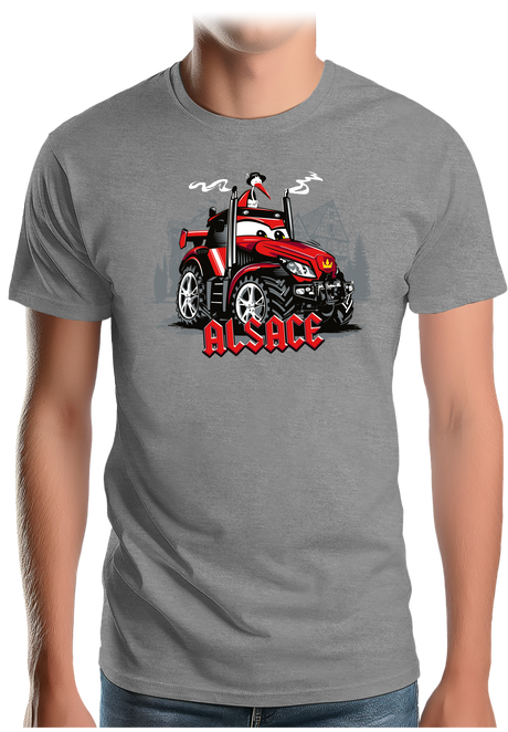 T-Shirt Homme Le Super tracteur Alsacien