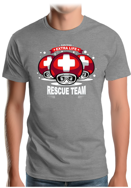 T-Shirt Homme Rescue Team jeux vidéo